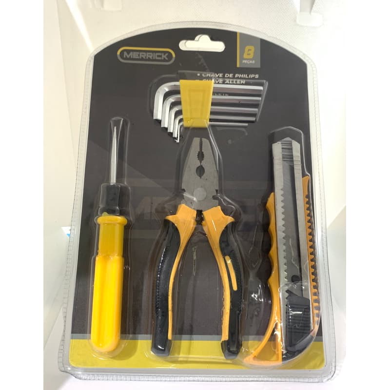 kit férramentas com 8 chaves -  alicate - chave de fenda-chave Allen e Estilete !!