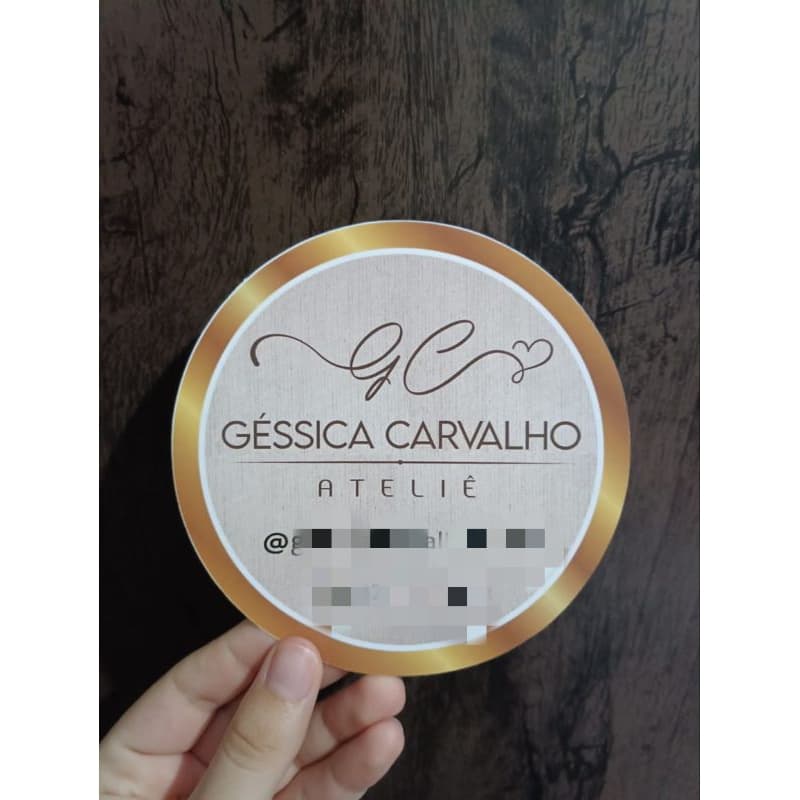50 ADESIVOS Personalizados PARA SACOLA 13X13cm