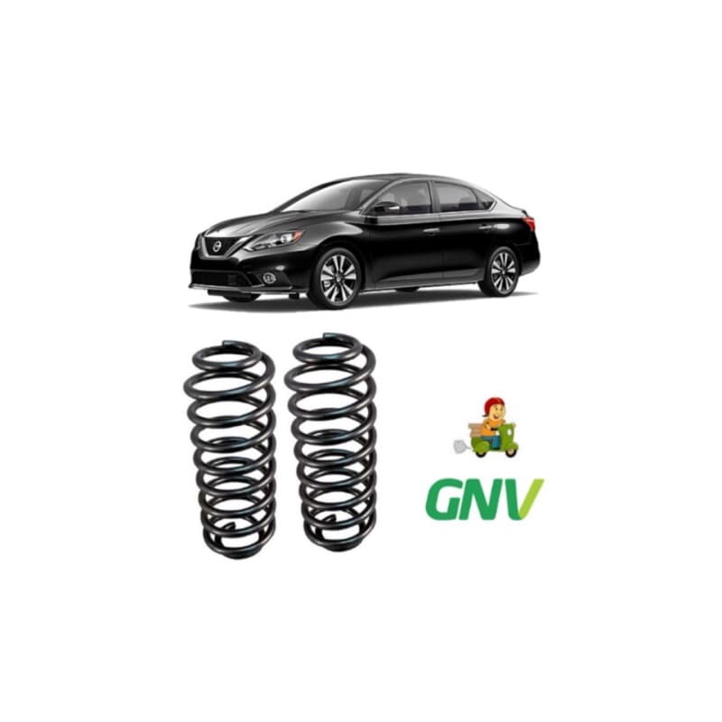 2 Molas Traseira Reforçadas Gnv  Sentra  2014 2015 2016 2017