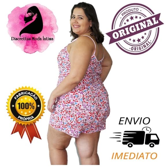 Kit 20 Baby Doll Pijama Short Doll Liganete Revenda Atacado Sacoleira P-M-G-GG Plus Size Grande Extra