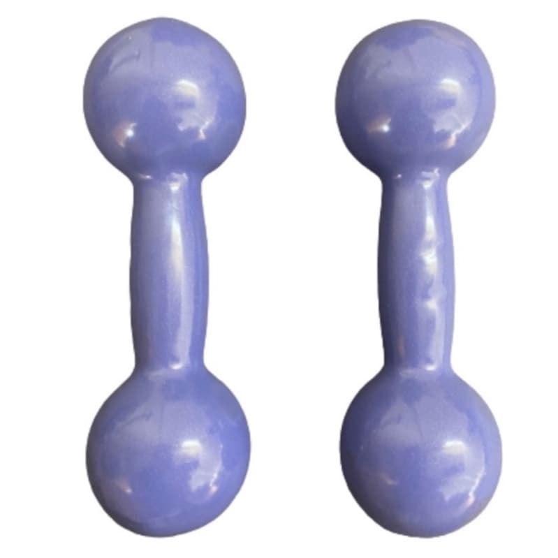 Par de halteres emborrachado 4kg roxo (8kg total)