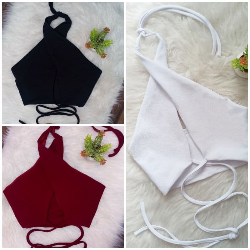 cropped feminino multiformas várias amarrações top gringo verão 2023