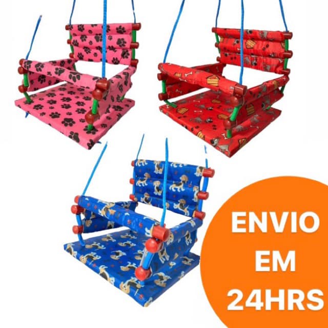 balanço infantil de madeira para crianças até 35kg balanço de madeira revestido