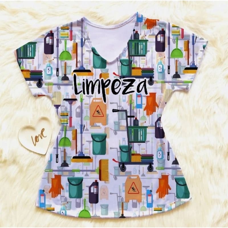 Camisa Profissão Limpeza/Serviço Gerais/ASG