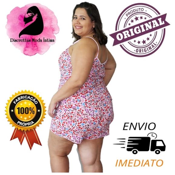 Kit 10 Pijama Baby Doll Short Doll Liganete Plus Size P-M-G-GG-XG-G1-G2 Atacado
