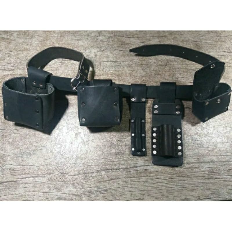 ARRIATA CINTURÃO CARPINTEIRO COURO LEGÍTIMO PROFISSIONAL REFORÇADO 2 PORTA PREGOS