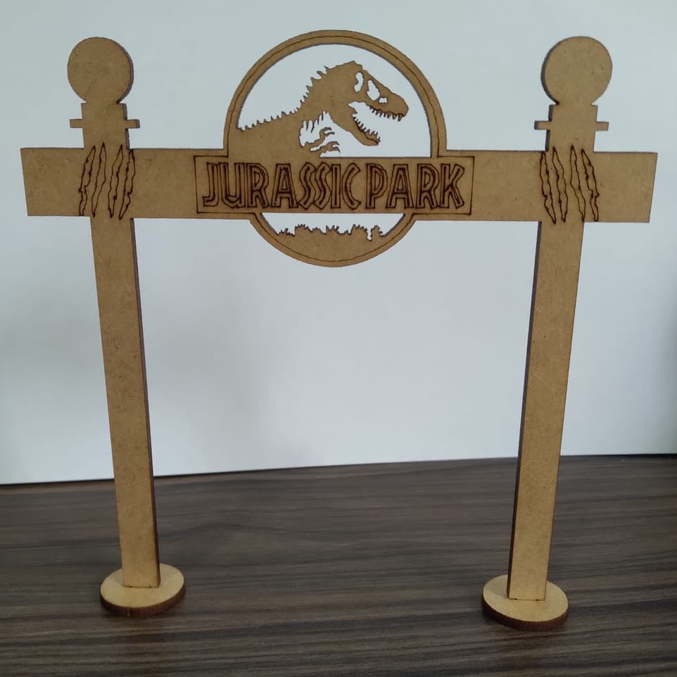 Mini Painel JURASSIC PARK Dinossauro MDF