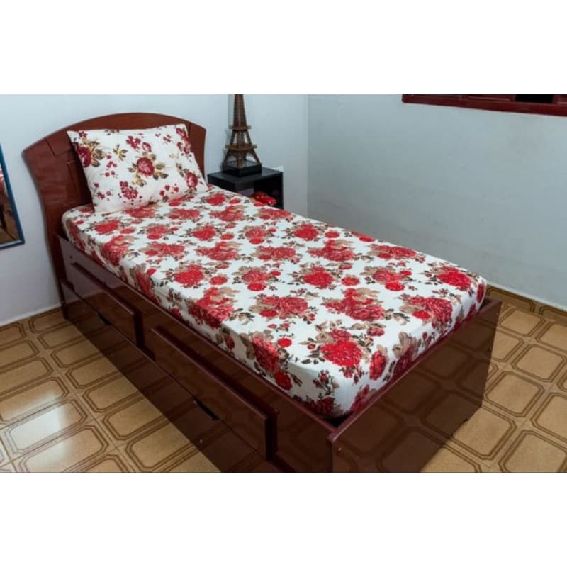 Kit de Lençol Solteiro 2 Peças. Lençol Solteiro Com Fronha Lençol Solteiro e Fronha MicroFibra Estampado Estampa variada