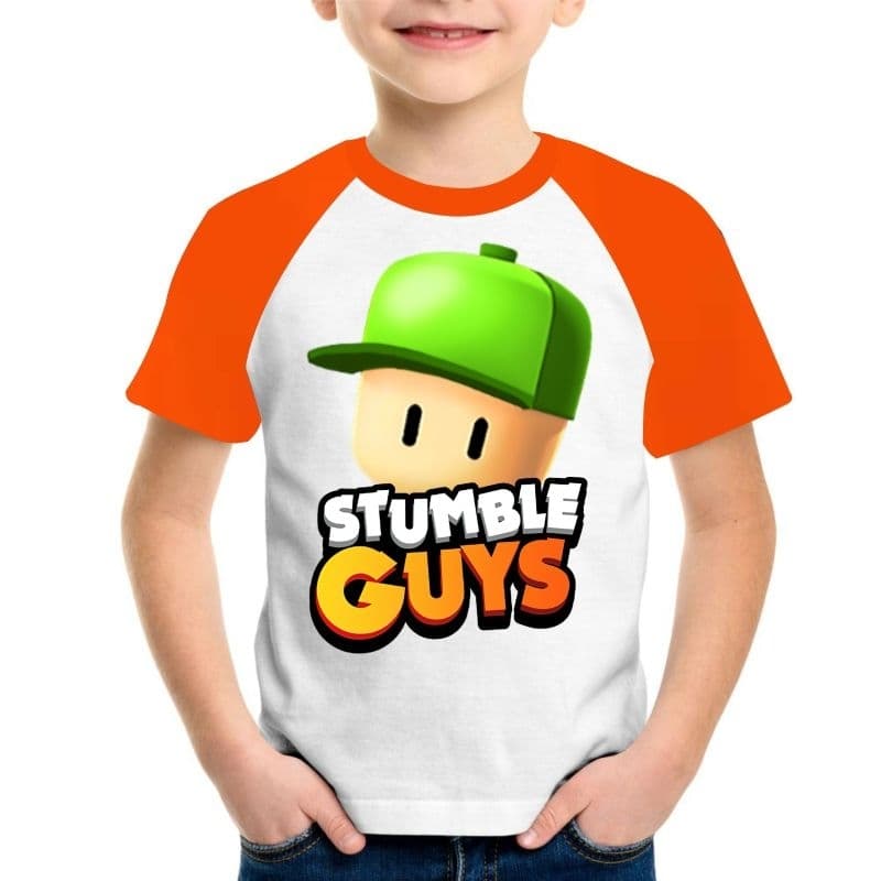 Camiseta Infantil Stumble guys jogo Game Stumble guys