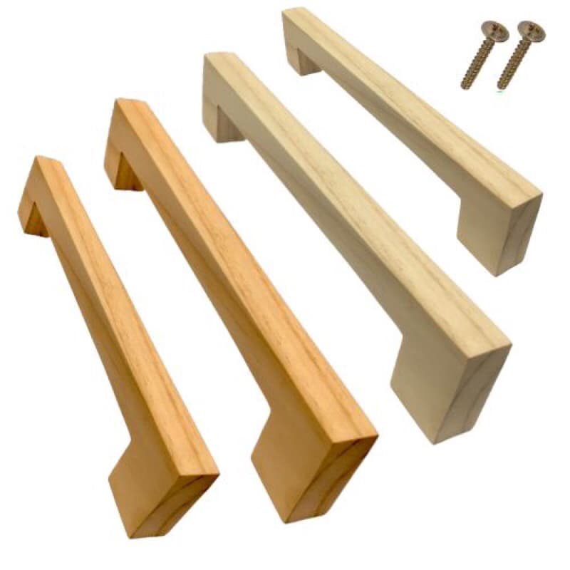 kit 4 puxador 192mm pinus