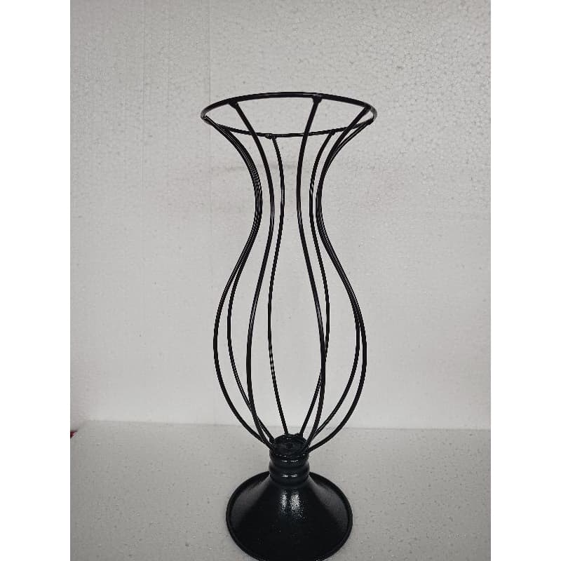 1 Vaso Decorativo de 35cm preto para bordar com pedraria ou perolas