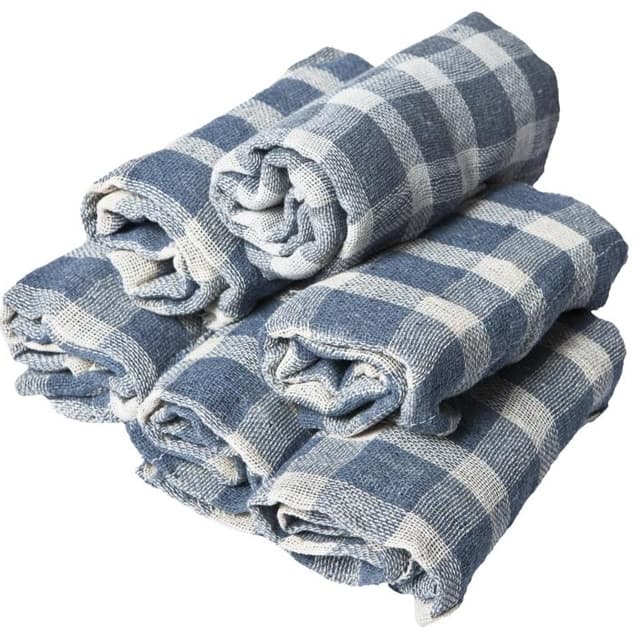 Kit c/5 Sacos Xadrez 43x63cm 100% algodão