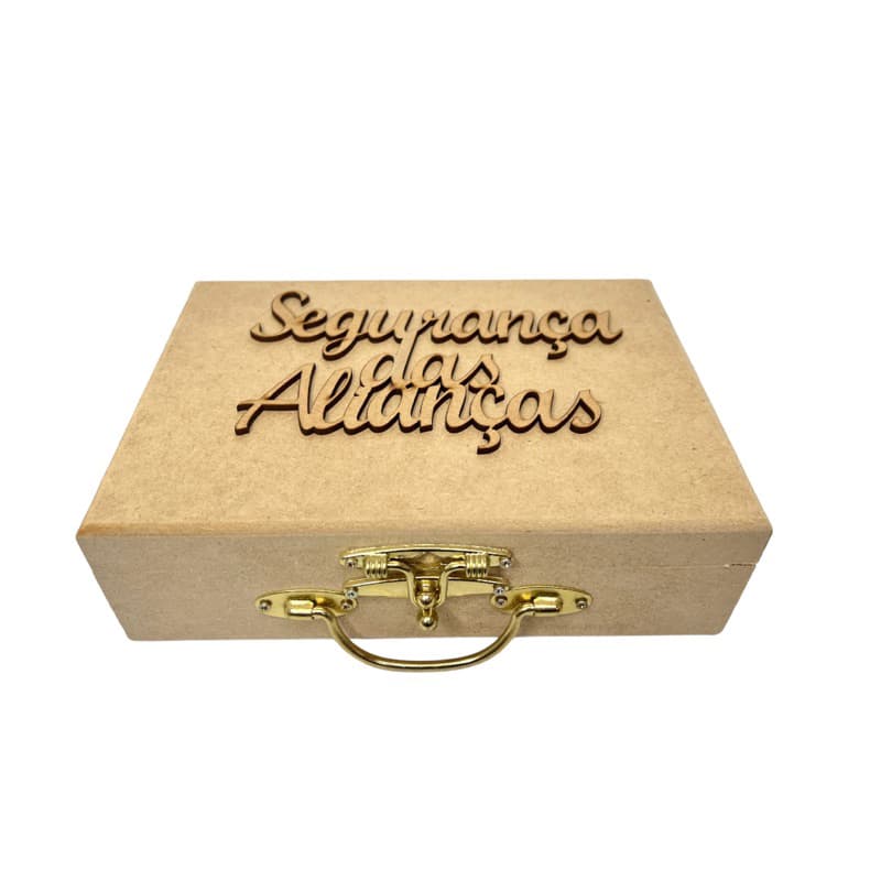 Porta aliança luxo Maleta Segurança Alianças caixa alianças anel casamento suporte aliança noivos