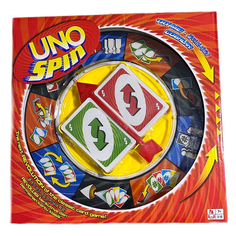 Jogo Uno Spin, Jogo de Carta, Jogo de Roleta e Cartas, Jogo de Tabuleiro