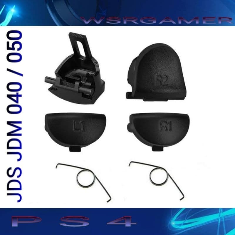 BOTÃO GATILHO R1 R2 L1 L2  JDS E JDM MODELO 040 050 PS4 PARA CONTROLE PLAYSTATION 4