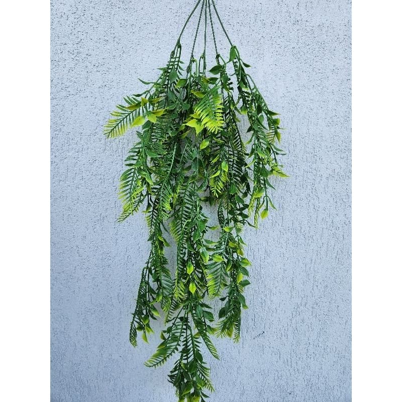 Planta Pendurada Verde Artificial Planta Chlorophytum Parede Varanda Casa Decoração