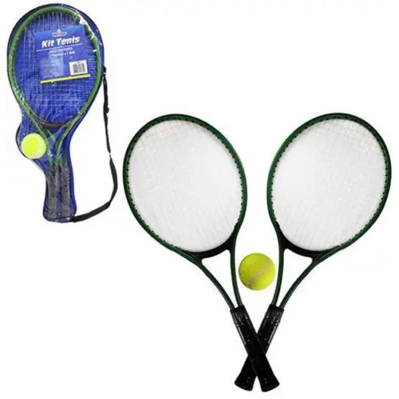 Kit Com 02 Raquete De Tenis +1 Bola  (importado )
