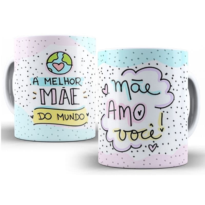 MELHOR MÃE DO MUNDO 325ML CANECA DE PORCELANA