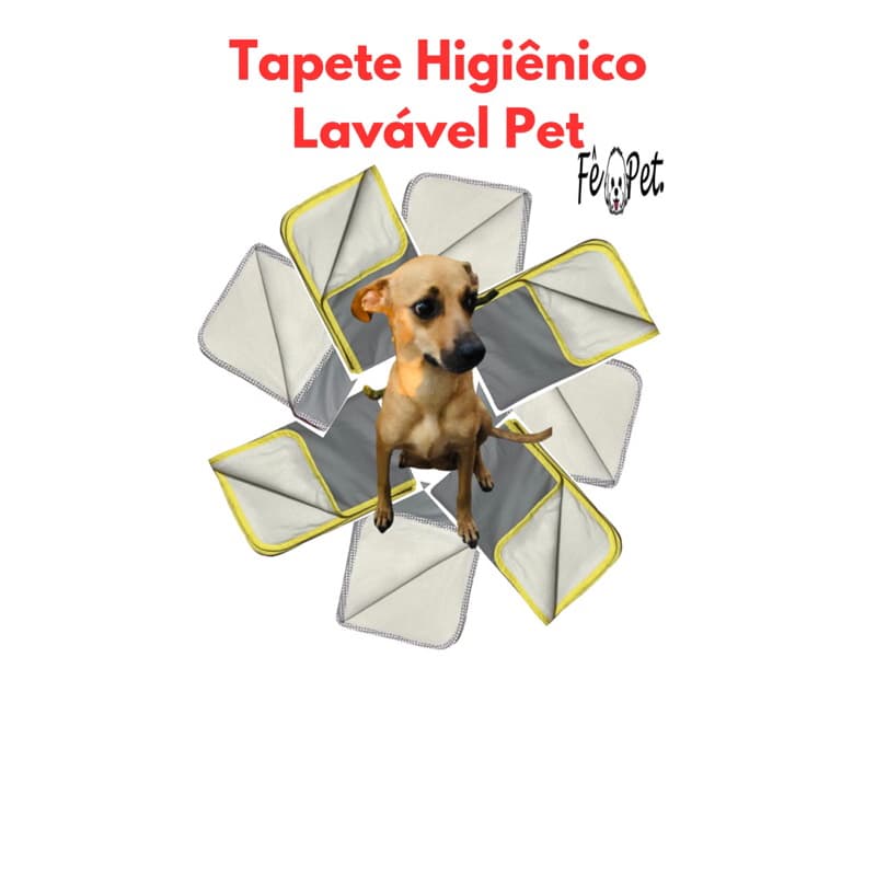 kit 4 Tapetes Higiênico Lavável- para cães 30x 60 FB2Amare/2ossop