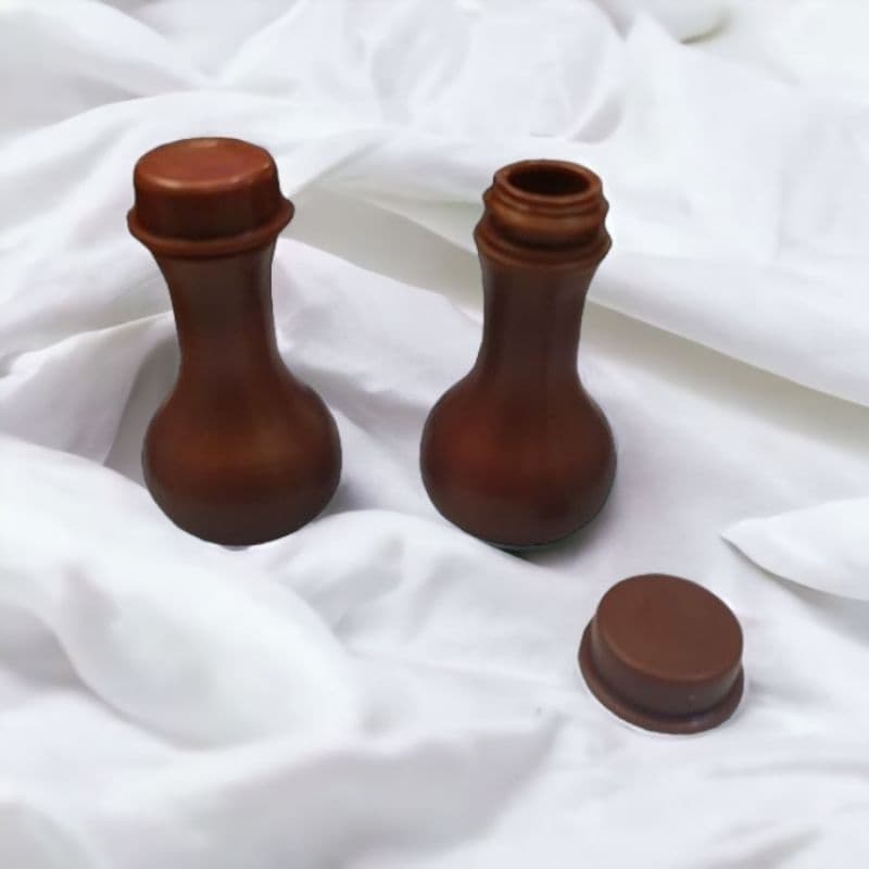100 botijas marrom moringas 7ml lembrancinhas evangélicas flaconetes