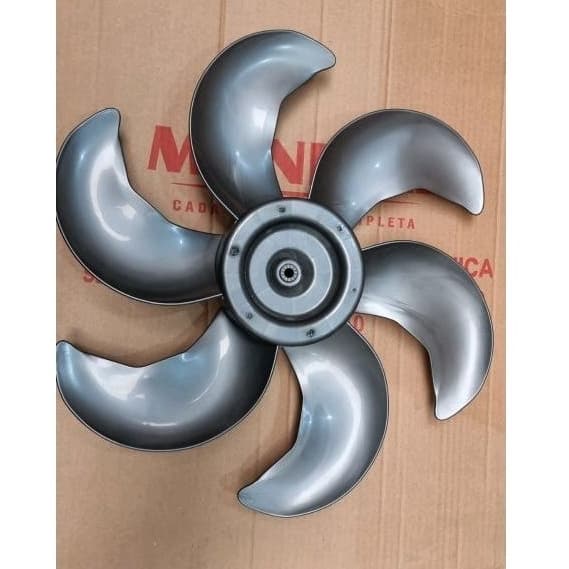 Hélice Ventilador Mallory 6 Pás 40cm Cinza/dourado original
