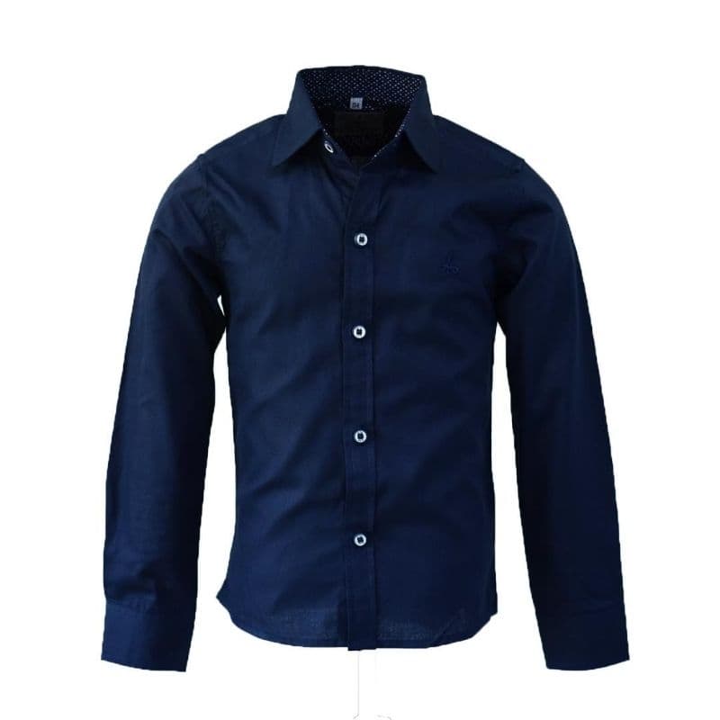 Camisa Social Manga Longa Infantil e Juvenil Alfa 1527