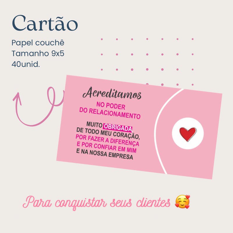 cartão agradecimento