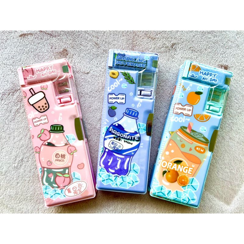 Estojo de Caneta Multi-Função / Material Escolar / Organizador De Papelaria Para Aluno / Estojo old school / Estojo com compartimentos
