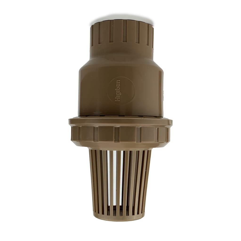Válvula 1.1/2” Pé com Crivo fundo de poço Roscavel PVC