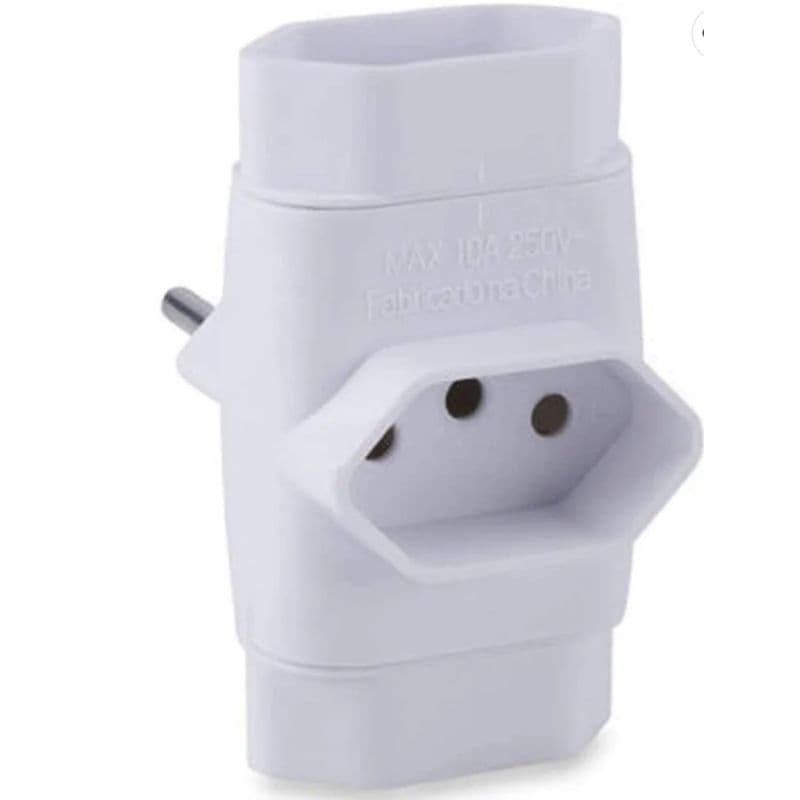 pino adaptador 3 saidas pct c/ 3 unidades