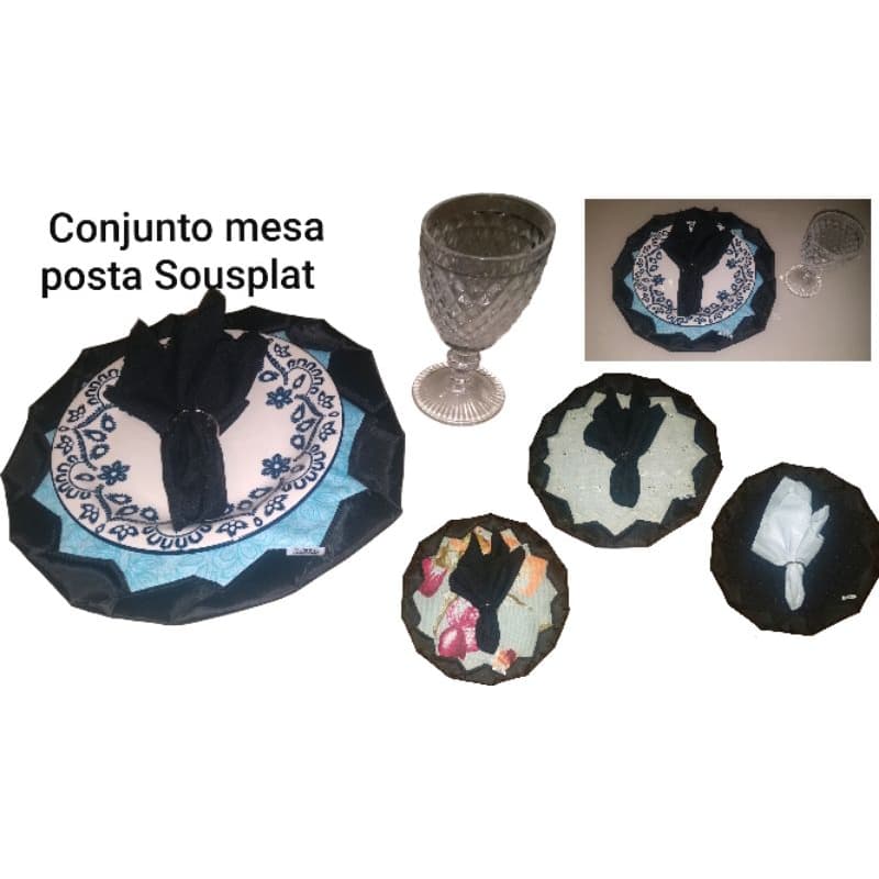 Conjunto mesa posta Jogo americano Sousplat