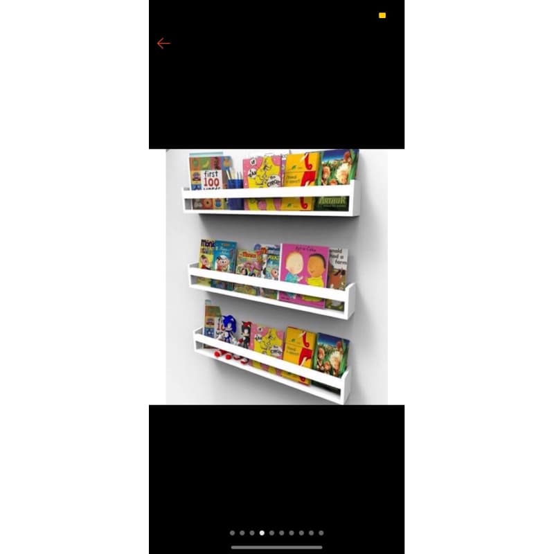 trio prateleiras para livros infantis