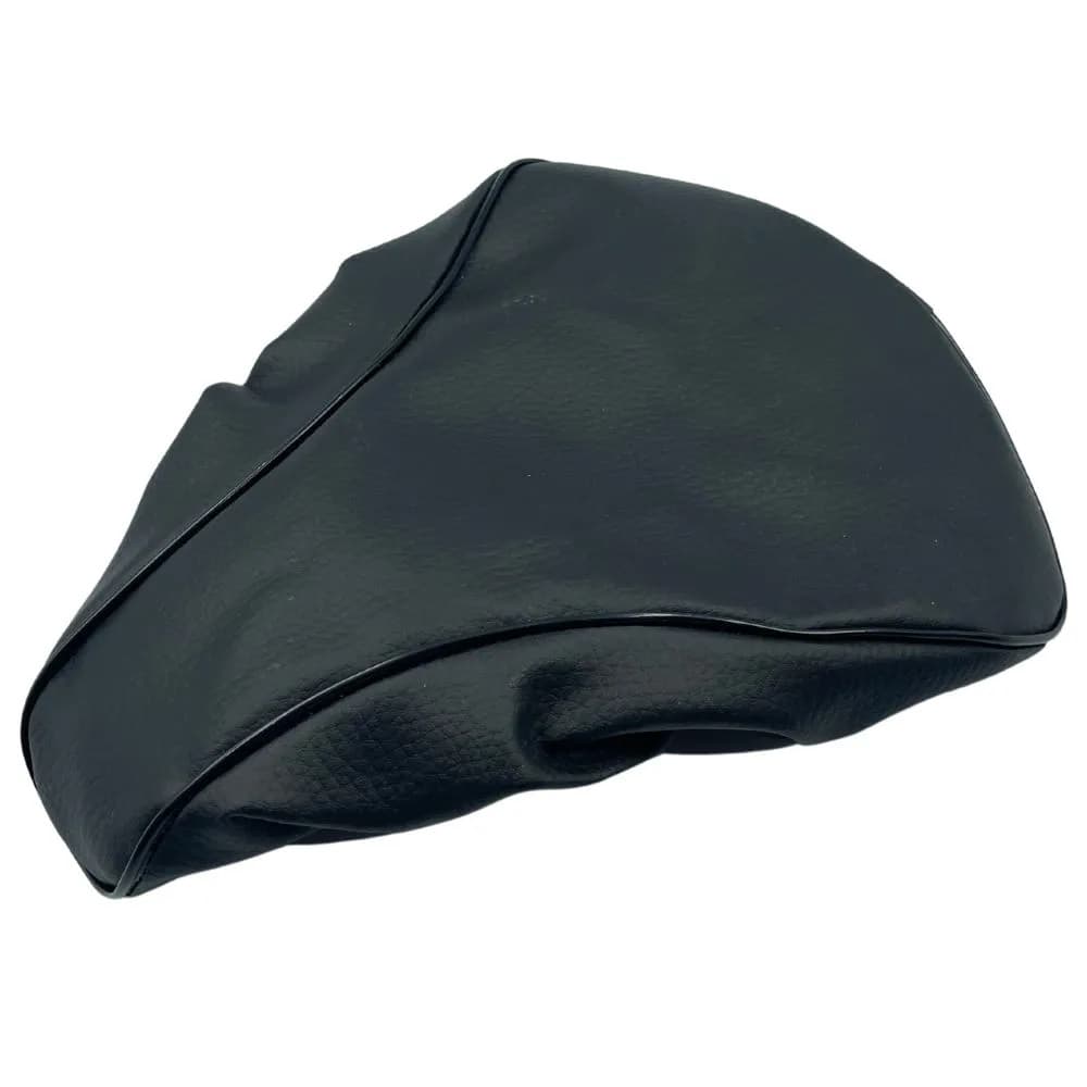 Capa de Selim de Bicicleta Largo Napa Preta para Banco de Bike