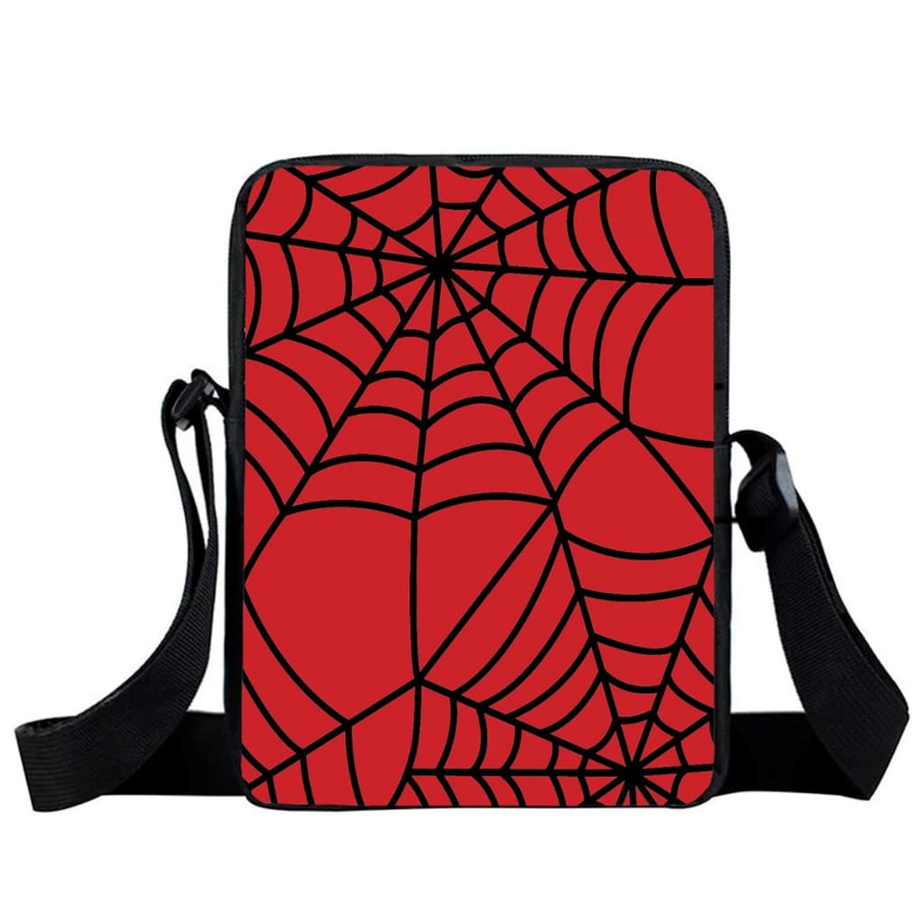 Lancheira Bolsa de Ombro Estampa Homem Aranha Vermelha