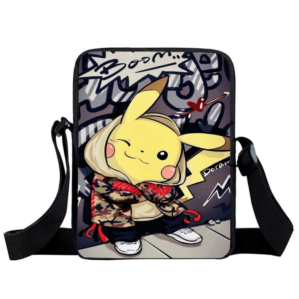 Lancheira Bolsa de Ombro Estampa Pikachu Pokemon