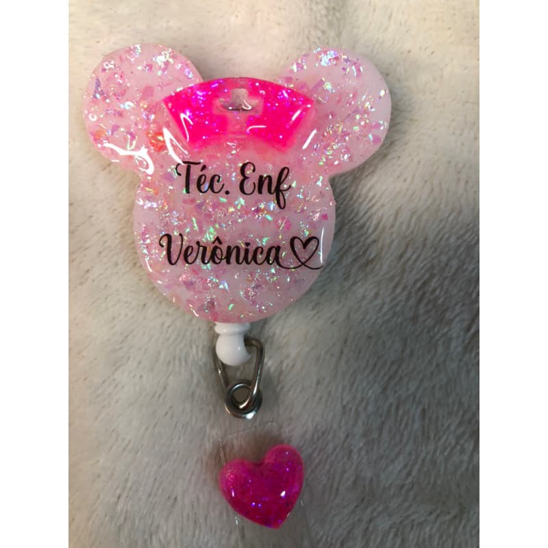 Porta crachá Personalizado / Porta Crachá de Resina Epóxi