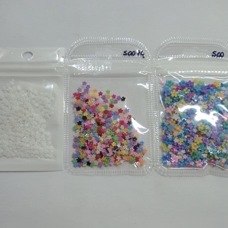flor 3D jasmim 500pcs 1mil pcs