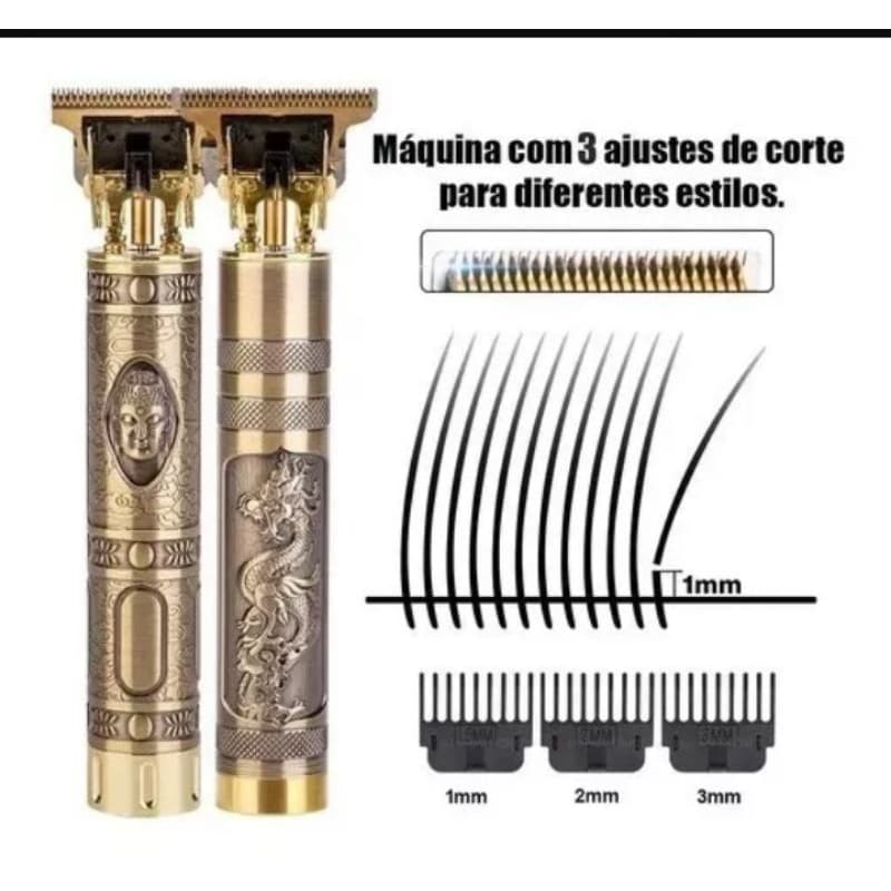 Máquina de cortar cabelo,barba depila cortes aleatórios elétrico profissional