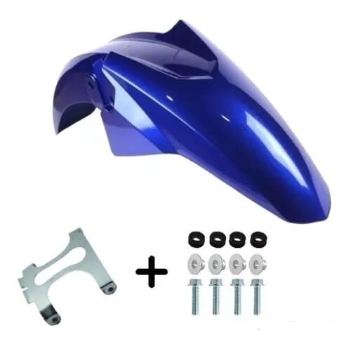 Paralama Cg 125/150/160 Titan Fan Start 2014 A 2023 Azul +kit