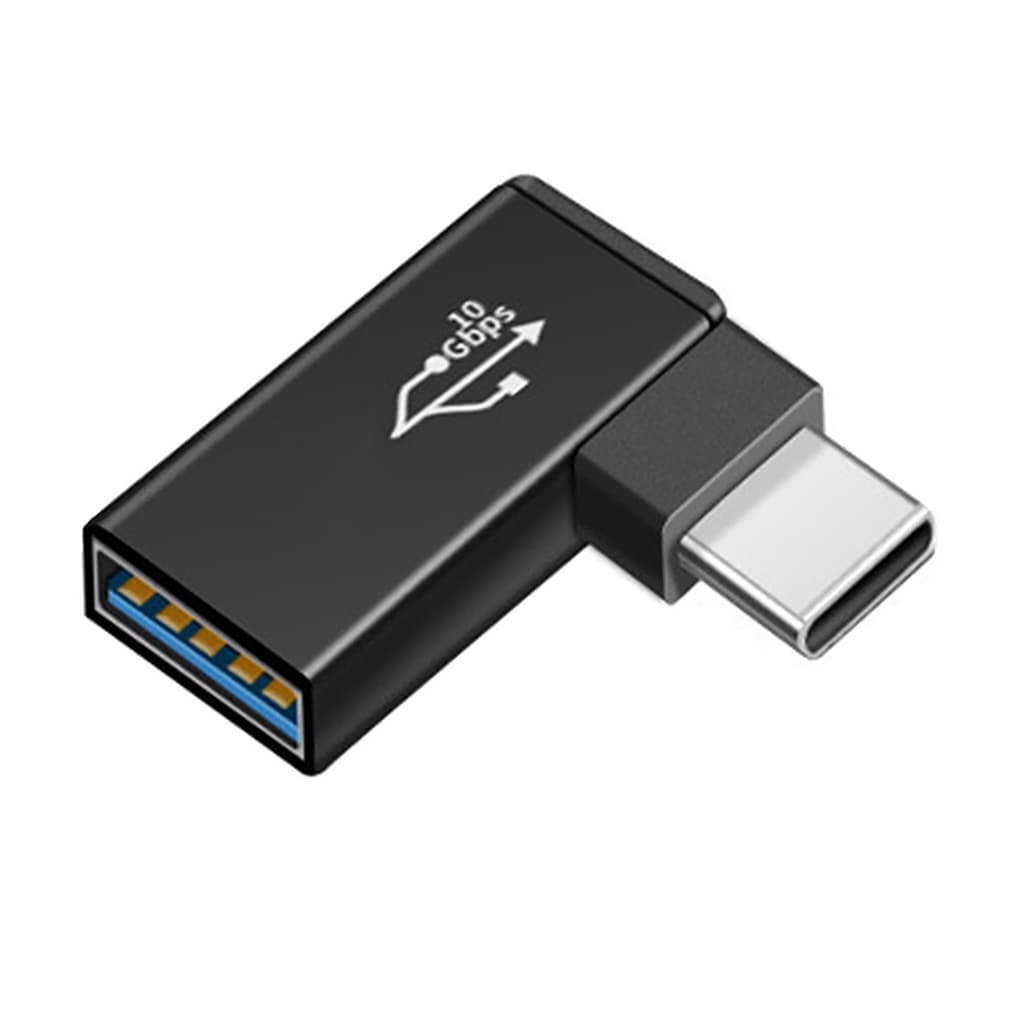 Adaptador Conversor Conector Ângulo Tipo C Para Usb A