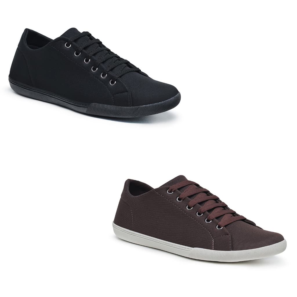 2 Pares tenis casual eleganci confortavel
