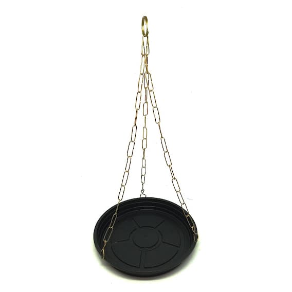 1 Kit Suporte de vaso Suspenso - Corrente e Prato 20cm DECORAÇÃO