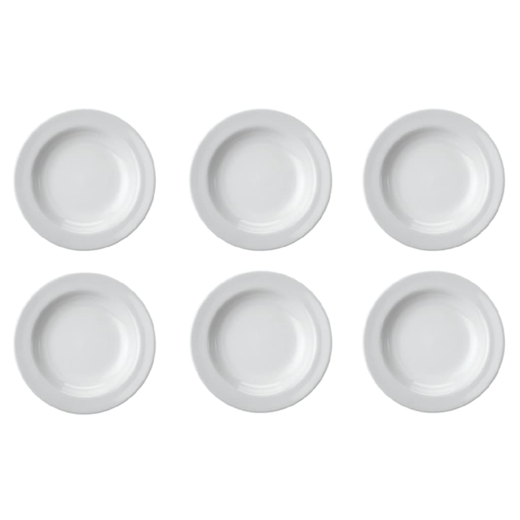 Kit 12 Pratos Fundos Branco Porcelana Schmidt 1a.