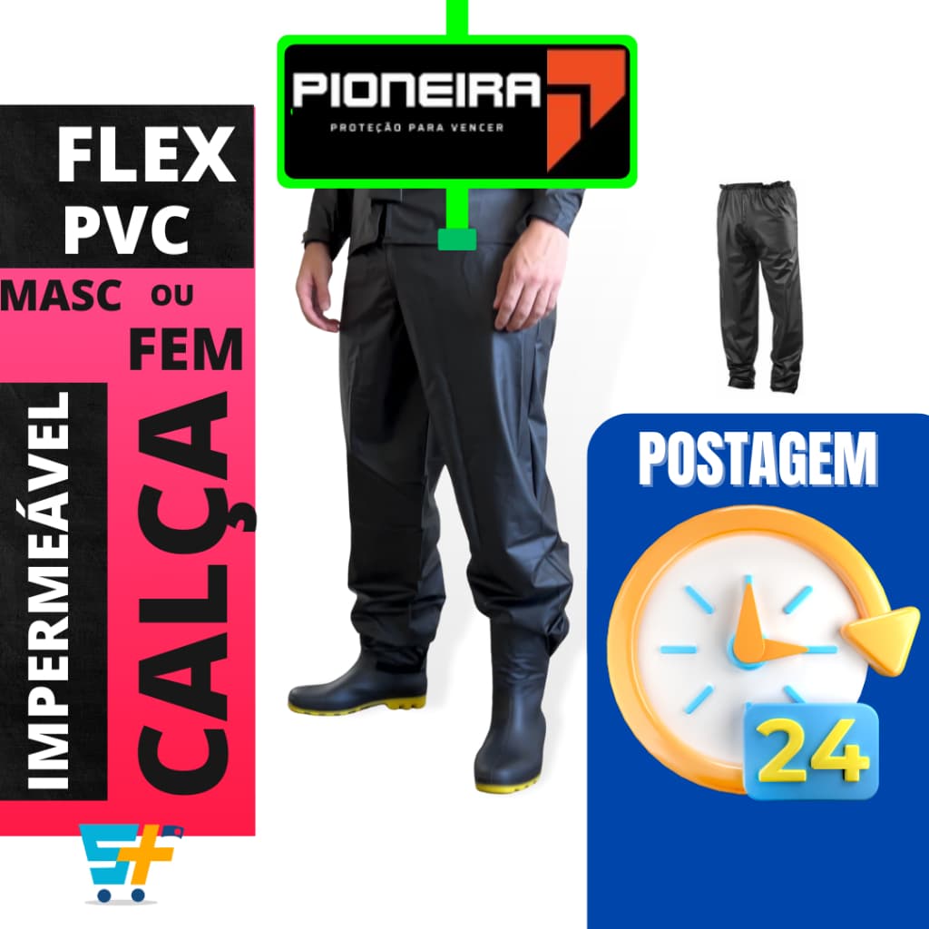 Somente Calça De Chuva Para Motoqueiro Impermeavel Motoboy Moto Pioneira