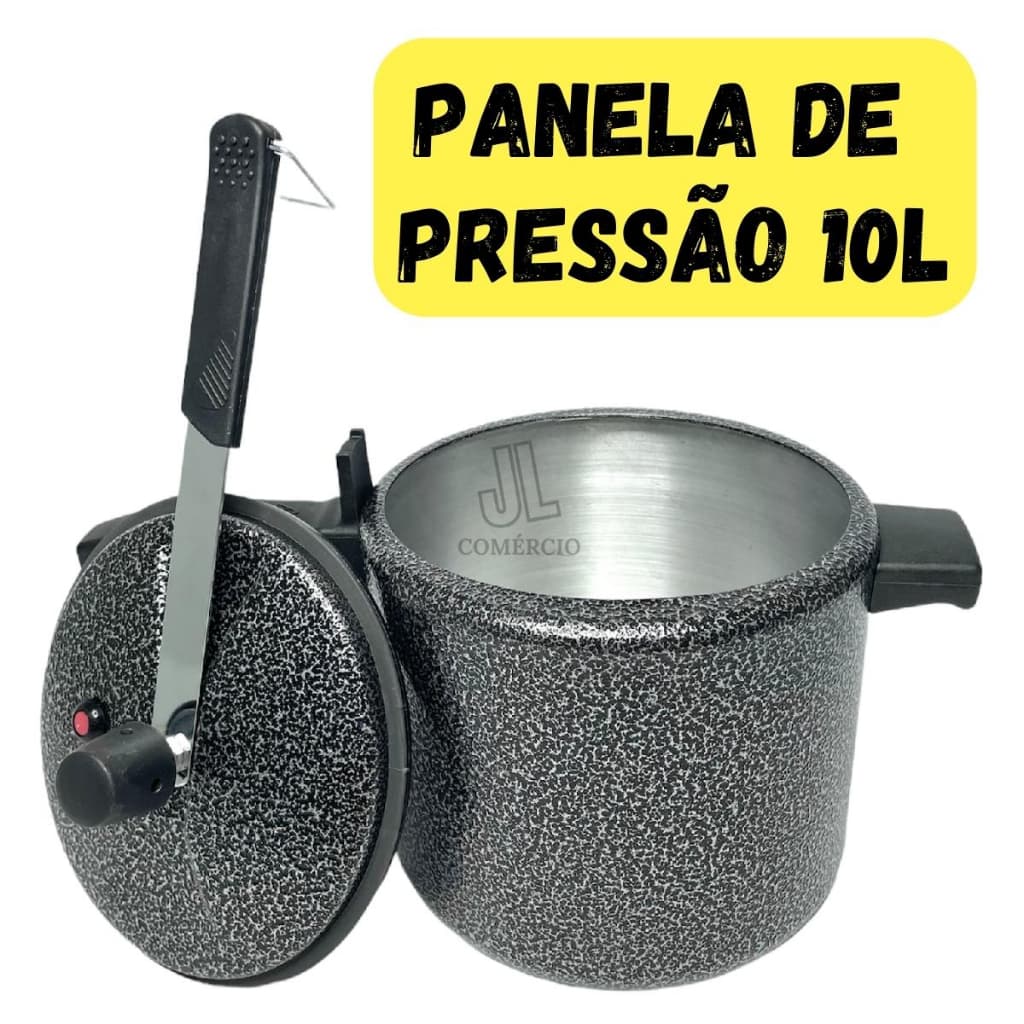 Panela Pressão 10L Craqueada Certificada INMETRO Envio Imediato