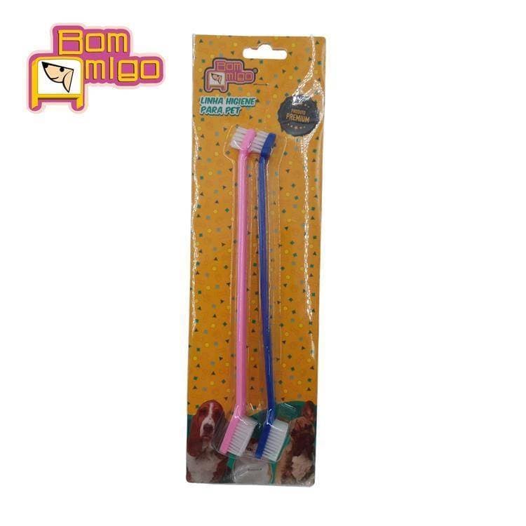 ESCOVA DE DENTE PARA CÃES E GATOS DUO