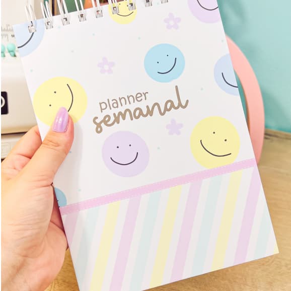 Planner Semanal com capa, planner, planner organizador semanal, organizador de semana