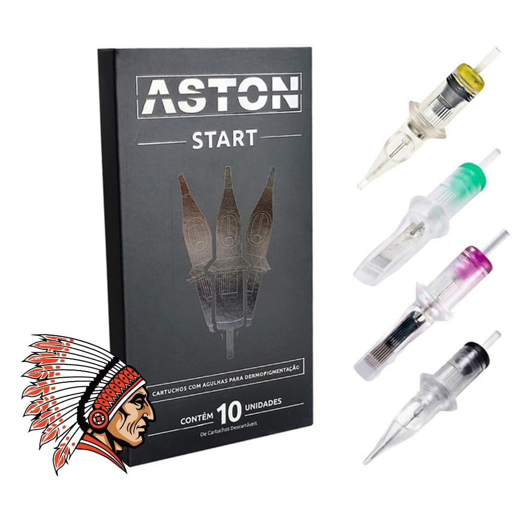 Cartucho Universal Tatuagem cx. 10 unidades Aston Poseidon ou Revolution