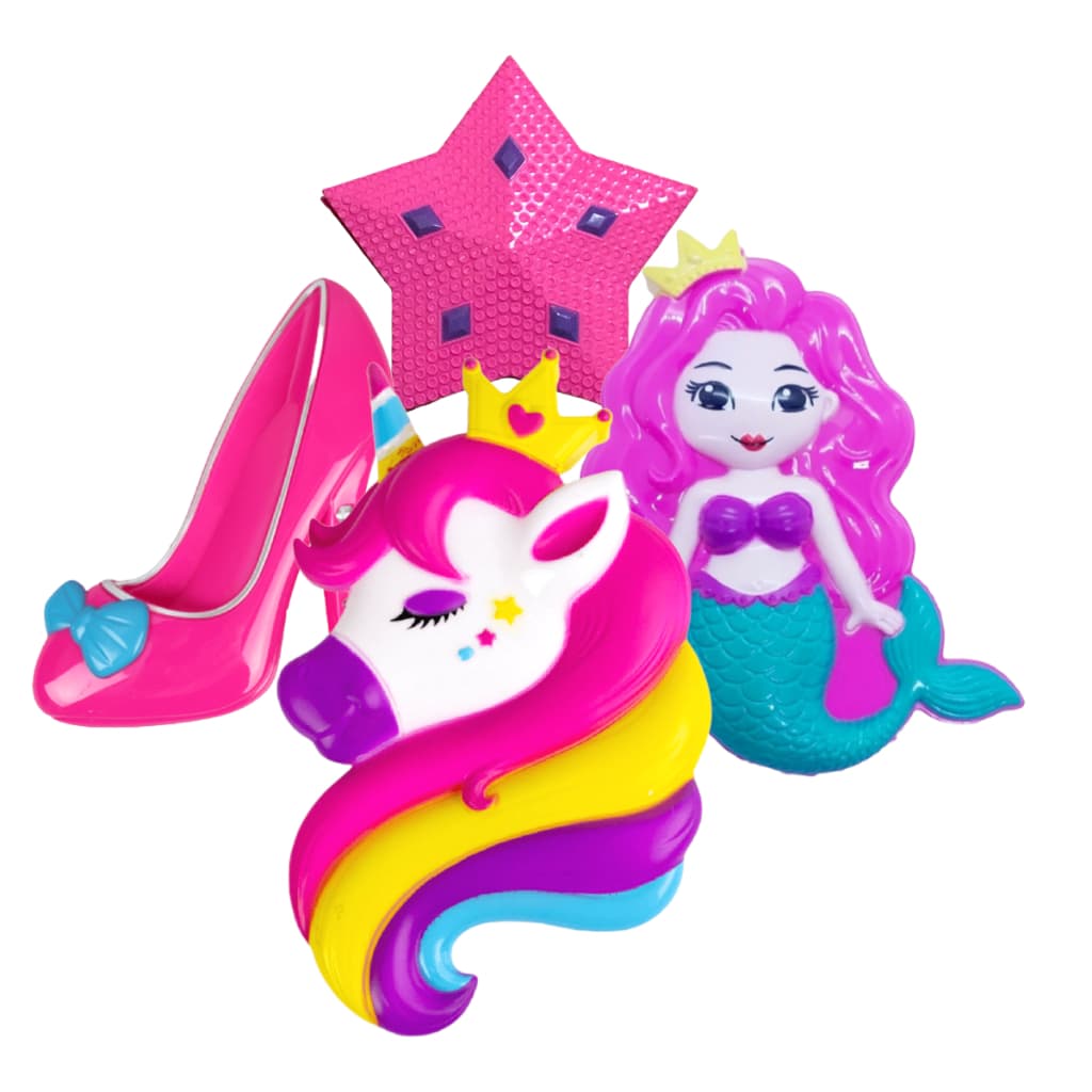 Estojo de Maquiagem Infantil Pincel Sombra Batom Crianças Little Beauty
