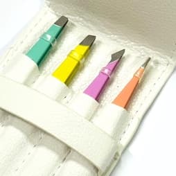 Pinças Para Design Sobrancelha Profissional Com Estojo kit Com 4